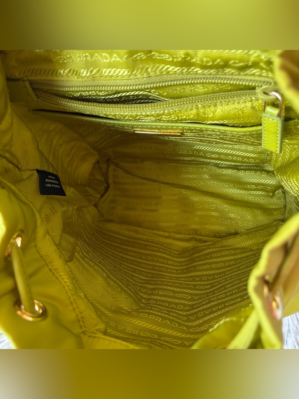 Prada Re-Edition 1978 Small Re-Nylon Tessuto Fern Green Backpack EUC - Picture 9 of 16